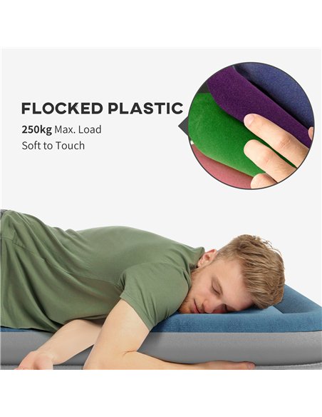 Outsunny King-Size Inflatable Mattress, with Built-In Electric Pump and Bag - pic 130472 | FastDaddyshop