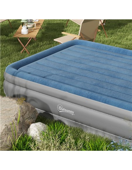 Outsunny King-Size Inflatable Mattress, with Built-In Electric Pump and Bag - pic 130474 | FastDaddyshop