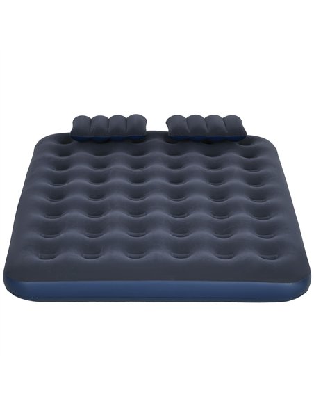 Outsunny Inflatable Double Air Bed, with Hand Pump - Blue - pic 130492 | FastDaddyshop