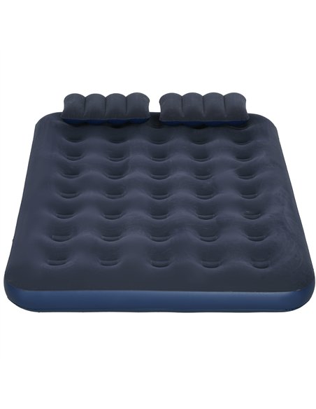 Outsunny Inflatable King Size Air Bed, with Built-In Hand Pump - Blue - pic 130501 | FastDaddyshop