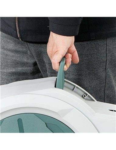 Outsunny Retractable Hose Reel Wall Mounted, 30+2m Garden Hose Pipe Reel with Lock, Auto Rewind, 7 in 1 Spray Nozzle, Includes W