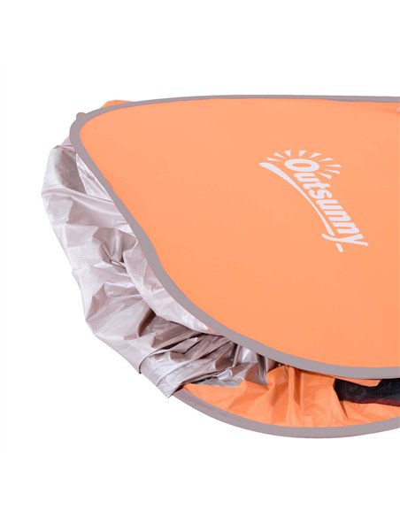 Outsunny 2 Person Pop Up UV Shelter Shade-Orange - pic 130653 | FastDaddyshop