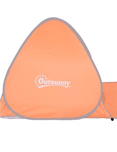Outsunny 2 Person Pop Up UV Shelter Shade-Orange