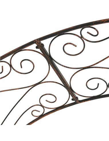 Outsunny Metal Garden Arch Trellis, Decorative Arbour Archway for Walkway Path Ceremony Wedding Party, 120 x 30 x 226cm