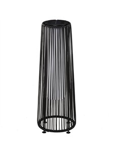 Outsunny Patio Garden Solar Powered Lights Woven Resin Wicker Lantern Auto On/Off