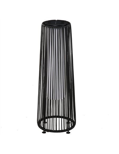 Outsunny Patio Garden Solar Powered Lights Woven Resin Wicker Lantern Auto On/Off - pic 130737 | FastDaddyshop