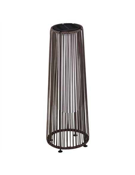 Outsunny Patio Garden PE Rattan Solar Lights Woven Resin Wicker Lantern Auto On/Off Solar Powered Lights for Porch, Yard, Lawn,  - pic 130746 | FastDaddyshop