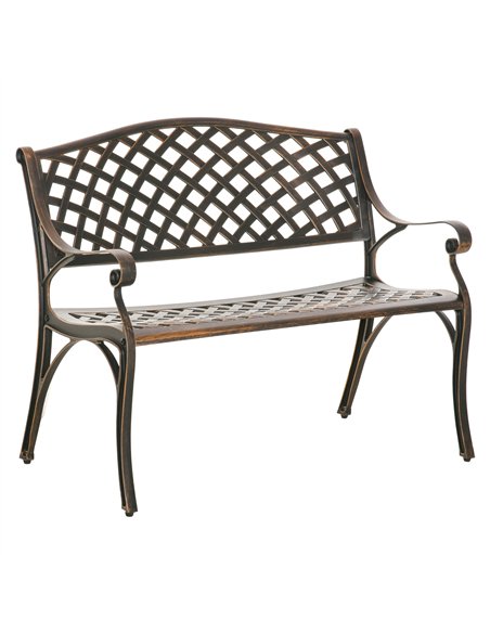 Outsunny Cast Aluminium Outdoor Garden Bench 2 Seater Antique Patio Loveseat, Bronze - pic 130764 | FastDaddyshop
