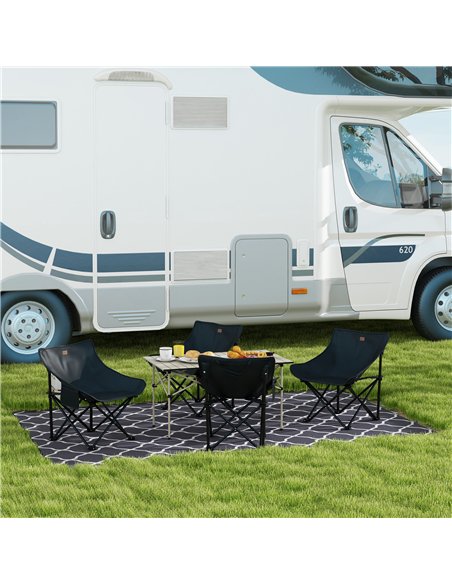 Outsunny Reversible Outdoor Rug with Carry Bag, Waterproof Plastic Straw Mat for Garden, Deck, RV, Picnic, Beach, Camping, 182 x - pic 130817 | FastDaddyshop