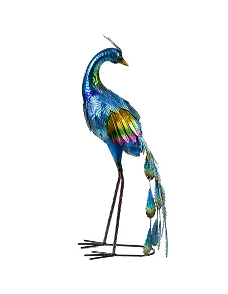 Outsunny Steel Peacock Garden Statue Decoration Gift - pic 130926 | FastDaddyshop