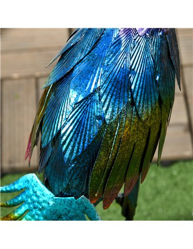 Outsunny Steel Peacock Garden Statue Decoration Gift