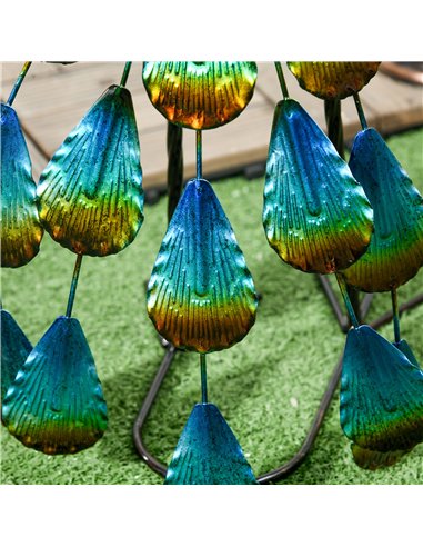 Outsunny Steel Peacock Garden Statue Decoration Gift