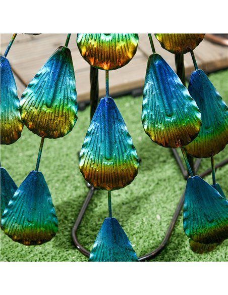 Outsunny Steel Peacock Garden Statue Decoration Gift - pic 130934 | FastDaddyshop