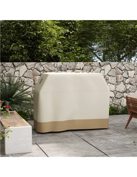 Outsunny 66W x 152Lcm PU Coated Protective Grill Cover - Beige - pic 130954 | FastDaddyshop