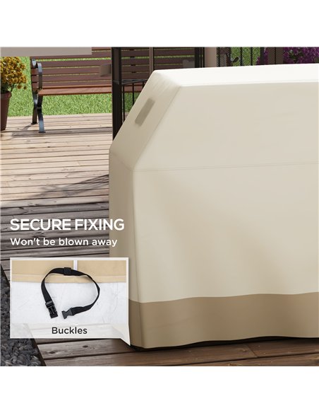 Outsunny 66W x 152Lcm PU Coated Protective Grill Cover - Beige - pic 130957 | FastDaddyshop