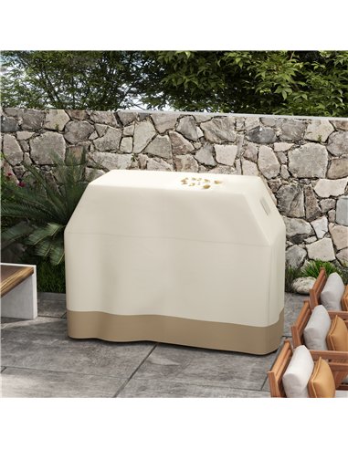 Outsunny 66W x 152Lcm PU Coated Protective Grill Cover - Beige