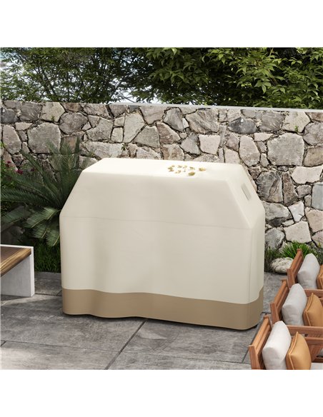 Outsunny 66W x 152Lcm PU Coated Protective Grill Cover - Beige - pic 130959 | FastDaddyshop