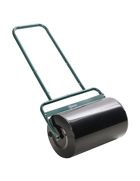 Outsunny 38L Fillable Cylinder Steel Lawn Roller - Dark Green - pic 131061 | FastDaddyshop