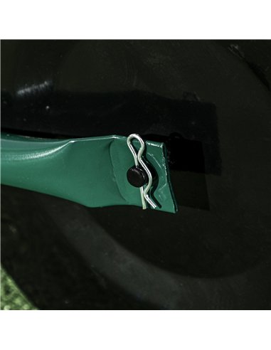 Outsunny 38L Fillable Cylinder Steel Lawn Roller - Dark Green