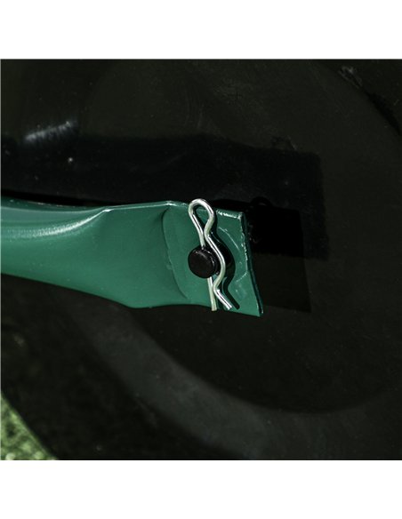Outsunny 38L Fillable Cylinder Steel Lawn Roller - Dark Green - pic 131068 | FastDaddyshop