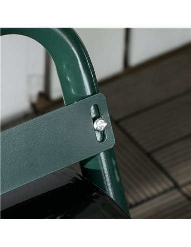Outsunny 38L Fillable Cylinder Steel Lawn Roller - Dark Green