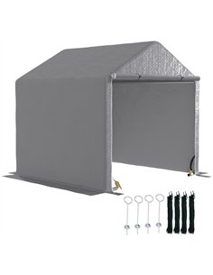 Outsunny 2 x 2m Garden Fabric Storage Tent - Grey
