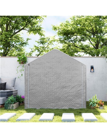 Outsunny 2 x 2m Garden Fabric Storage Tent - Grey - pic 131077 | FastDaddyshop