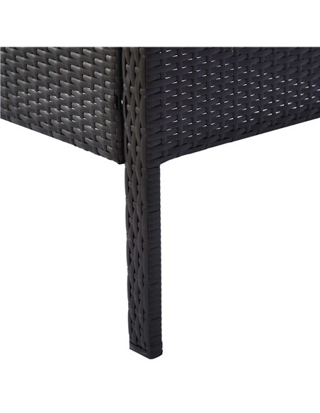 Outsunny Rattan Garden Furniture 2-Seater Sofa Chair Table Bistro Set Wicker Weave Outdoor Patio Conservatory Set Steel-Brown - pic 13112 | FastDaddyshop
