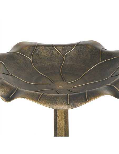 Outsunny 71cm Bird Bath for Garden, Standing Pedestal Birdbath with Lotus Leaf Basin, Vintage Decorative Bird Bath Bowl for Outd - pic 131140 | FastDaddyshop