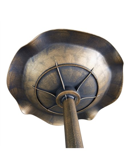 Outsunny 71cm Bird Bath for Garden, Standing Pedestal Birdbath with Lotus Leaf Basin, Vintage Decorative Bird Bath Bowl for Outd - pic 131141 | FastDaddyshop