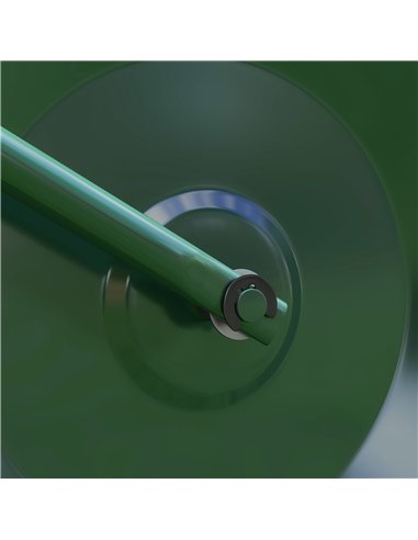 Outsunny 63 L Heavy Duty Water Or Sand Filled Φ30cm Garden Steel Lawn Roller Drum - Dark Green