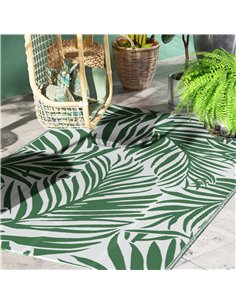 Outsunny Reversible Outdoor RV Rug, 1.5 x 2.4m Patio Floor Mat, Waterproof Plastic Straw Rug for Garden, Deck, Picnic, Beach, Ca 2