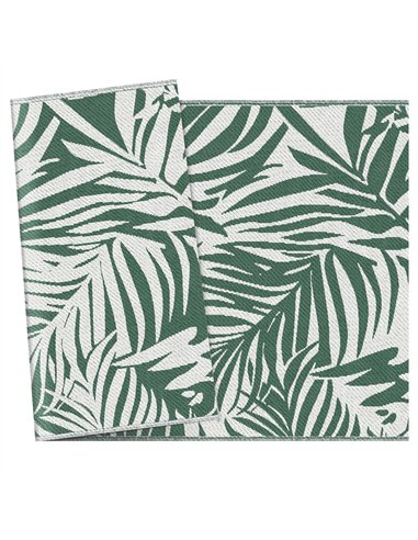 Outsunny Reversible Outdoor RV Rug, 1.5 x 2.4m Patio Floor Mat, Waterproof Plastic Straw Rug for Garden, Deck, Picnic, Beach, Ca