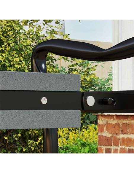 Outsunny 2 In 1 Garden Kneeler Seat Kneeling Pad Support Bench Foldable Knee Protector, Grey - pic 131195 | FastDaddyshop