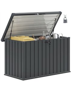 Outsunny 400L Galvanised Steel Garden Storage Box