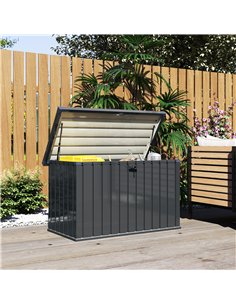 Outsunny 400L Galvanised Steel Garden Storage Box 2