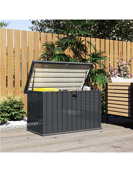 Outsunny 400L Galvanised Steel Garden Storage Box - pic 131269 | FastDaddyshop
