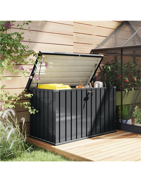 Outsunny 400L Galvanised Steel Garden Storage Box - pic 131275 | FastDaddyshop