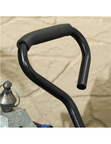 Outsunny 114L Steel Frame Garden Cart Trolley - Blue