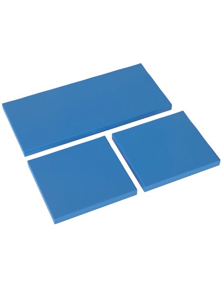 Outsunny Outdoor Seat Cushion Pads for Rattan Furniture, 3 PCs Garden Furniture Cushions,  Sky Blue - pic 131376 | FastDaddyshop