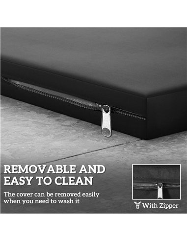 Outsunny Outdoor Seat Cushion Pads for Rattan Furniture, 3 PCs Garden Furniture Cushions, Black