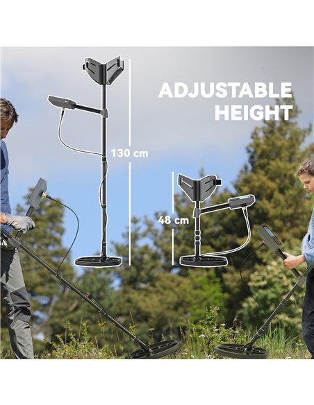 Outsunny Metal Detector for Adults and Beginners, Gold Detector with Higher Accuracy IP68 Waterproof Coil, 5 Professional Modes  - pic 131447 | FastDaddyshop