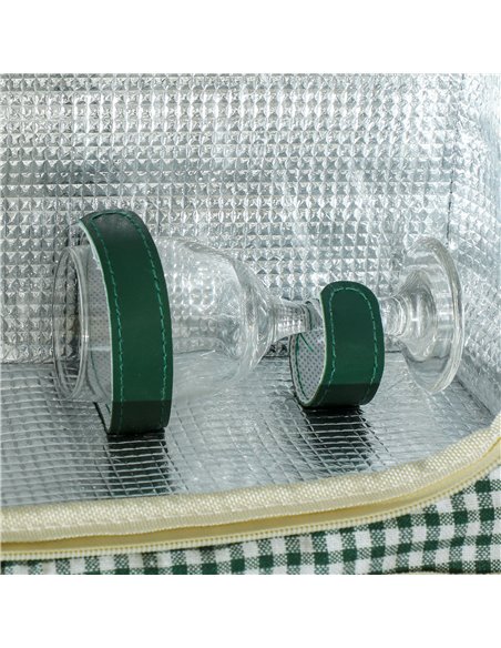Outsunny Wicker Picnic Basket for 2 Person with Cooler Compartment, Picnic Hamper with Cutlery Service Kits and Carry Handle for - pic 131508 | FastDaddyshop
