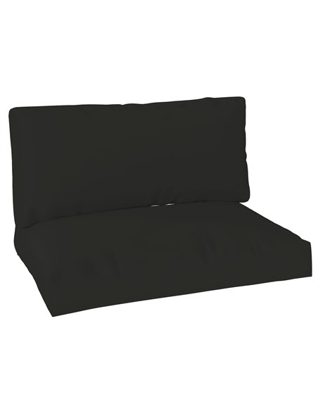 Outsunny 2 Seater Pallet Furniture Cushions Pallet Cushions, UPF20+ 220gsm Fabric, 20 cm Thick Outdoor Seat Pads, Black - pic 131511 | FastDaddyshop