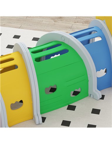 AIYAPLAY Kids Play Tunnel for 3-6 Years Crawl and Climb, Lion Design, Indoor & Outdoor