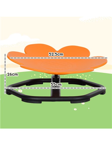 AIYAPLAY Sensory Spinning Chair for Kids, for Coordination, Balance, Orange - pic 131585 | FastDaddyshop