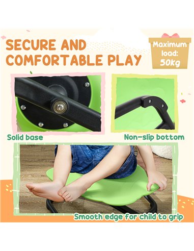AIYAPLAY Elephant-Shaped Spinning Chair for Autism, 3-6 Years, Green