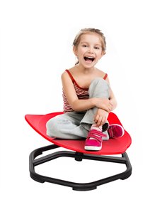 AIYAPLAY Sensory Spinning Chair for Kids, for Coordination, Balance, Red