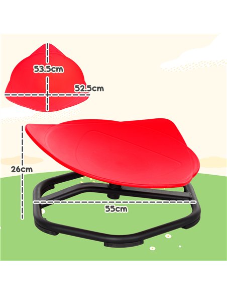 AIYAPLAY Sensory Spinning Chair for Kids, for Coordination, Balance, Red - pic 131612 | FastDaddyshop