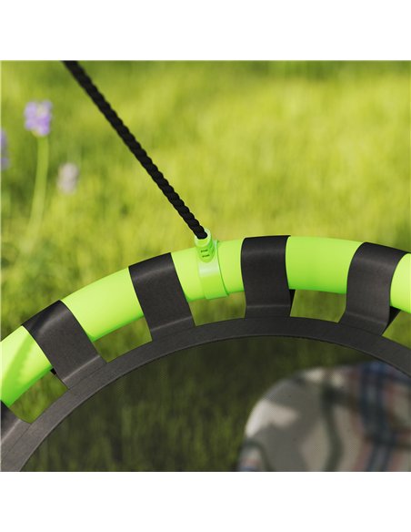 AIYAPLAY 60 cm Diameter Kid Nest Swing Seat with Height Adjustable Ropes for Outdoor Indoor, Black - pic 131724 | FastDaddyshop